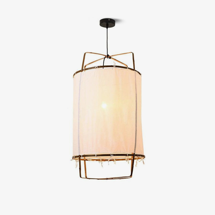 Lustra Pendelleuchte Lampe Bambus Schirm für Wohn Zimmer-Letslighting