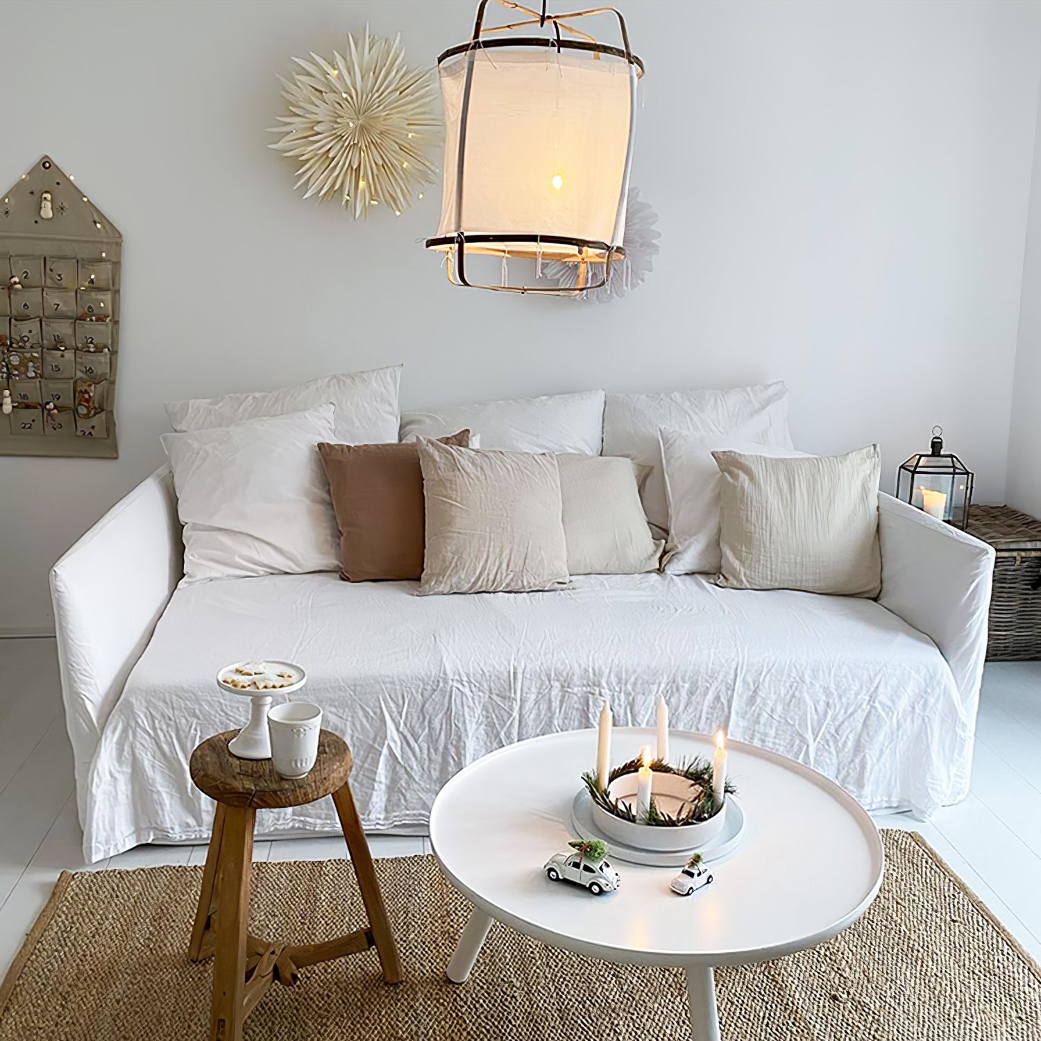 Lustra Pendelleuchte Lampe Bambus Schirm für Wohn Zimmer-Letslighting