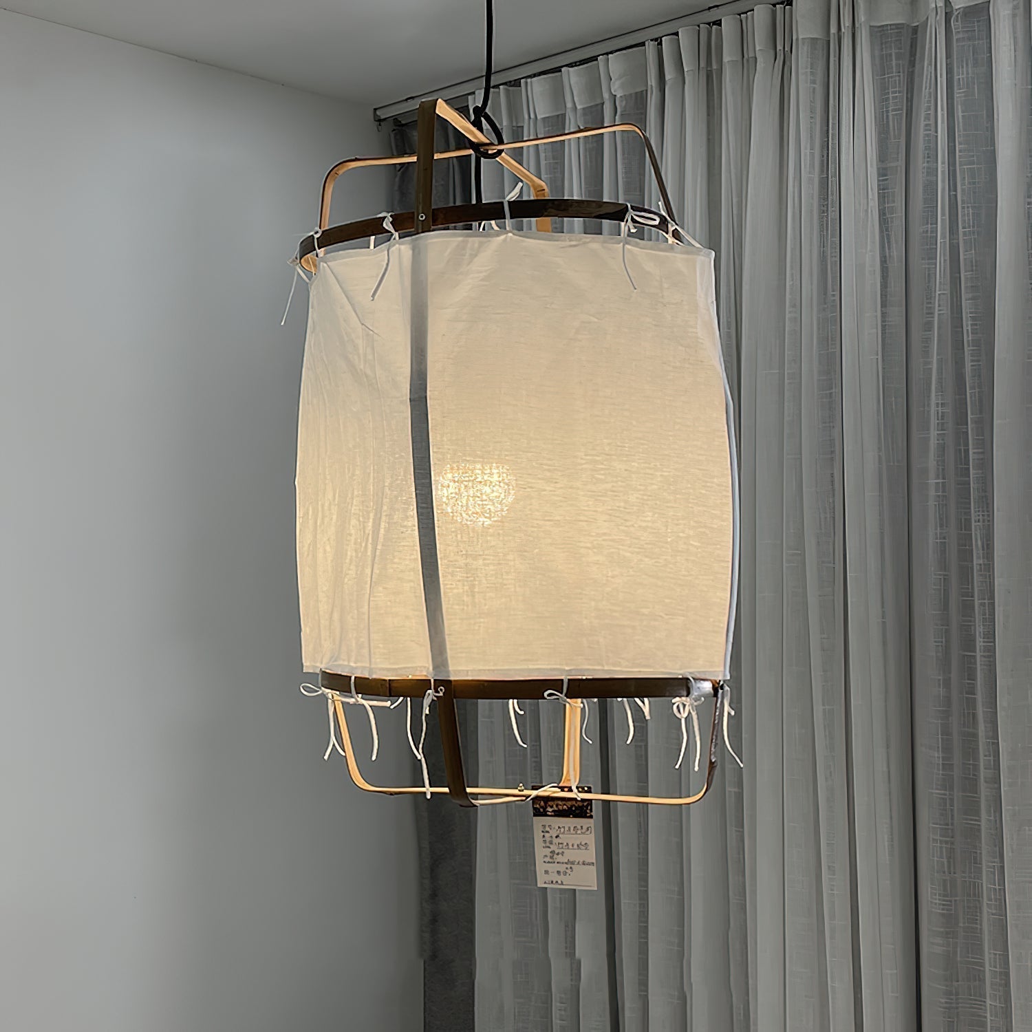 Lustra Pendelleuchte Lampe Bambus Schirm für Wohn Zimmer-Letslighting