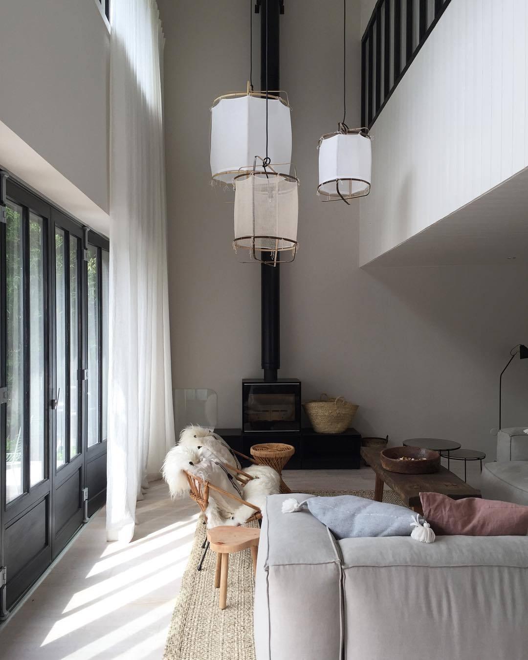 Lustra Pendelleuchte Lampe Bambus Schirm für Wohn Zimmer-Letslighting