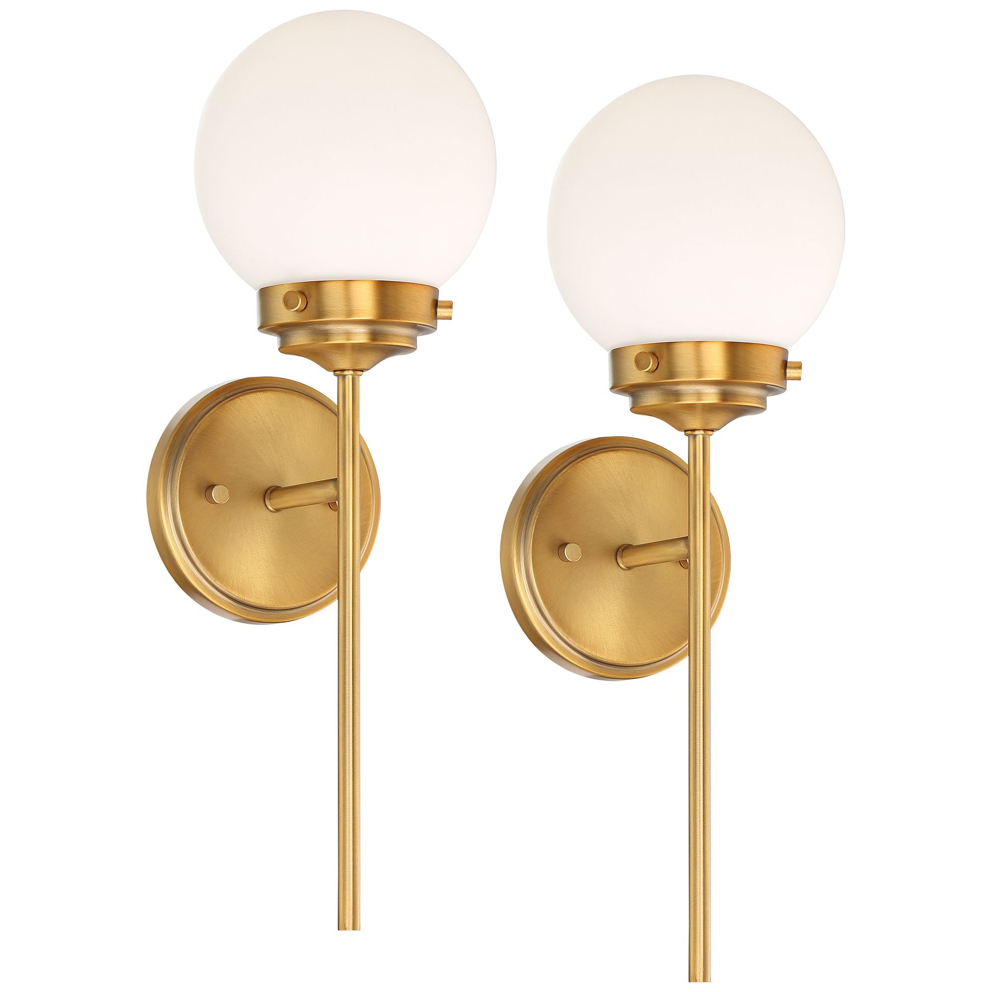 Waegnuvyh Wandleuchte aus Messing und Glas-Letslighting