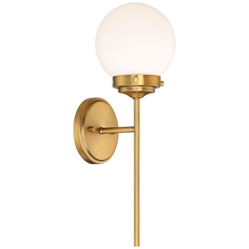 Waegnuvyh Wandleuchte aus Messing und Glas-Letslighting