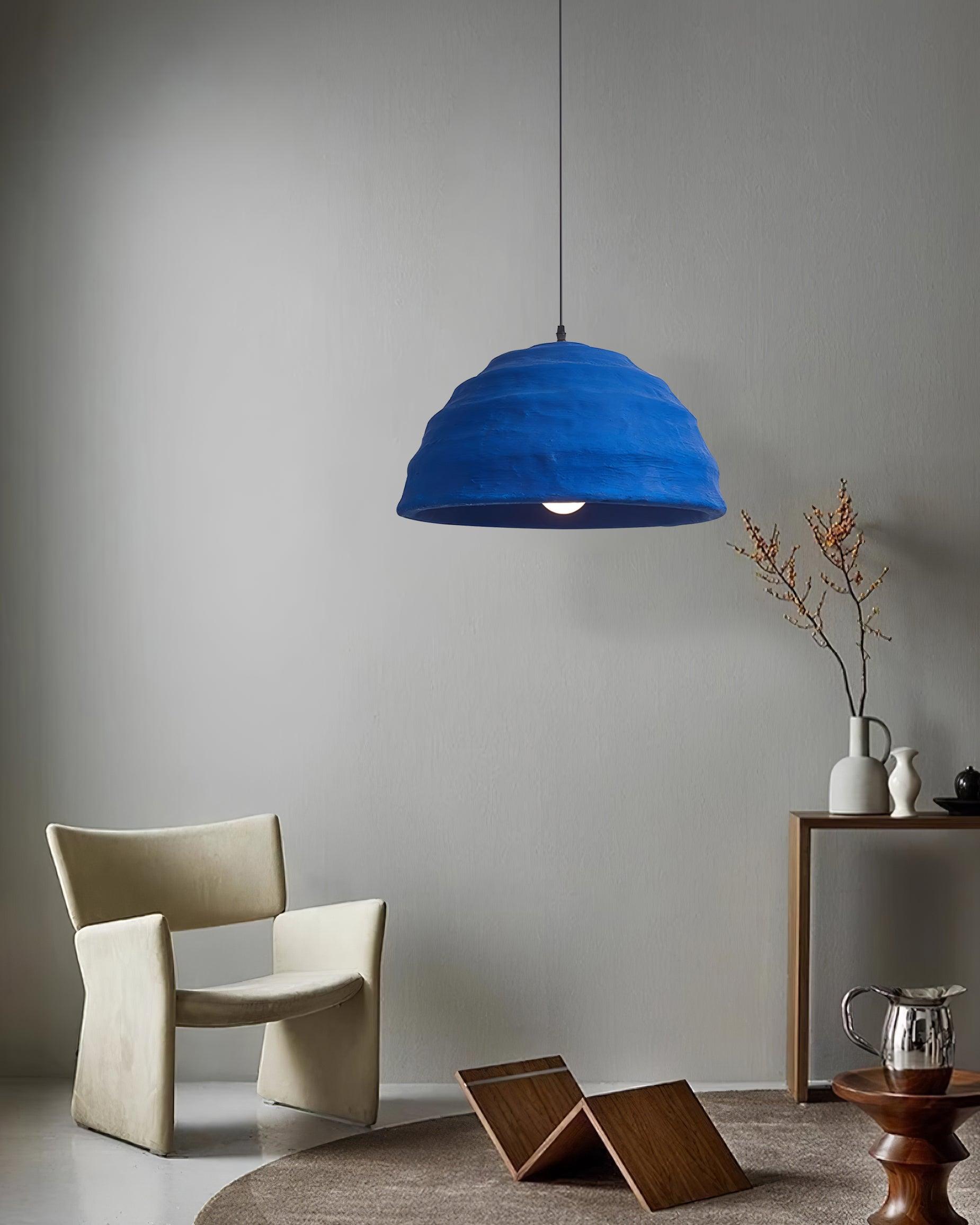 Pendelleuchte Kuppelschirm Blau Urban Industrial-Letslighting