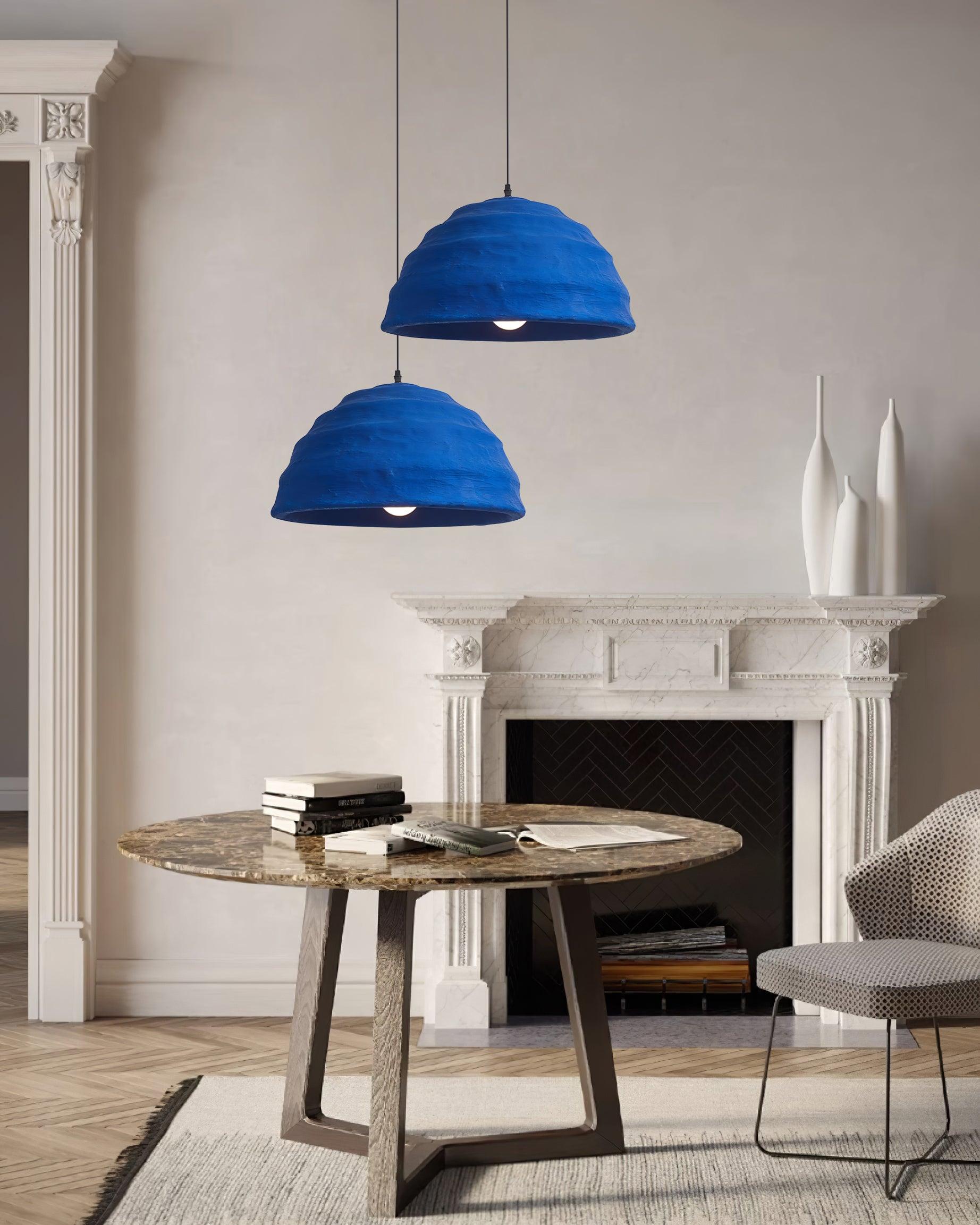 Pendelleuchte Kuppelschirm Blau Urban Industrial-Letslighting
