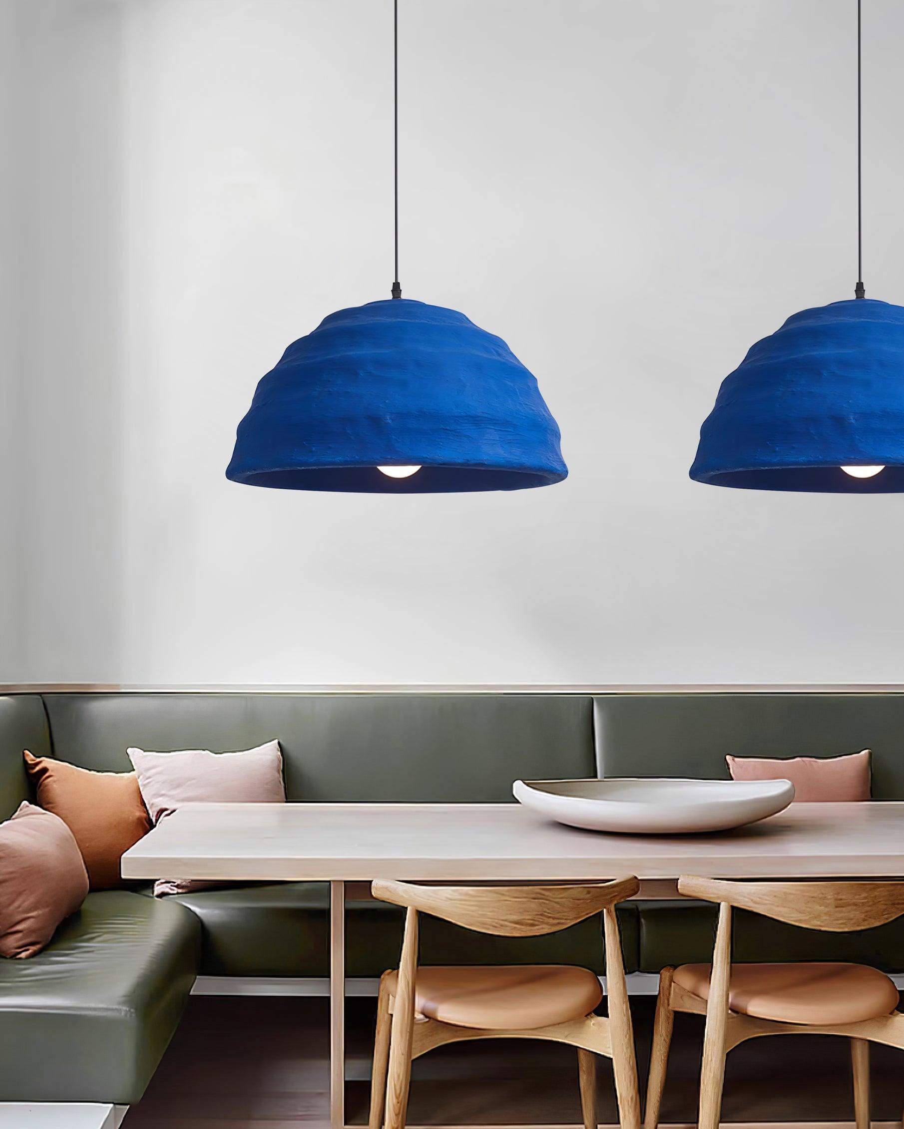 Pendelleuchte Kuppelschirm Blau Urban Industrial-Letslighting