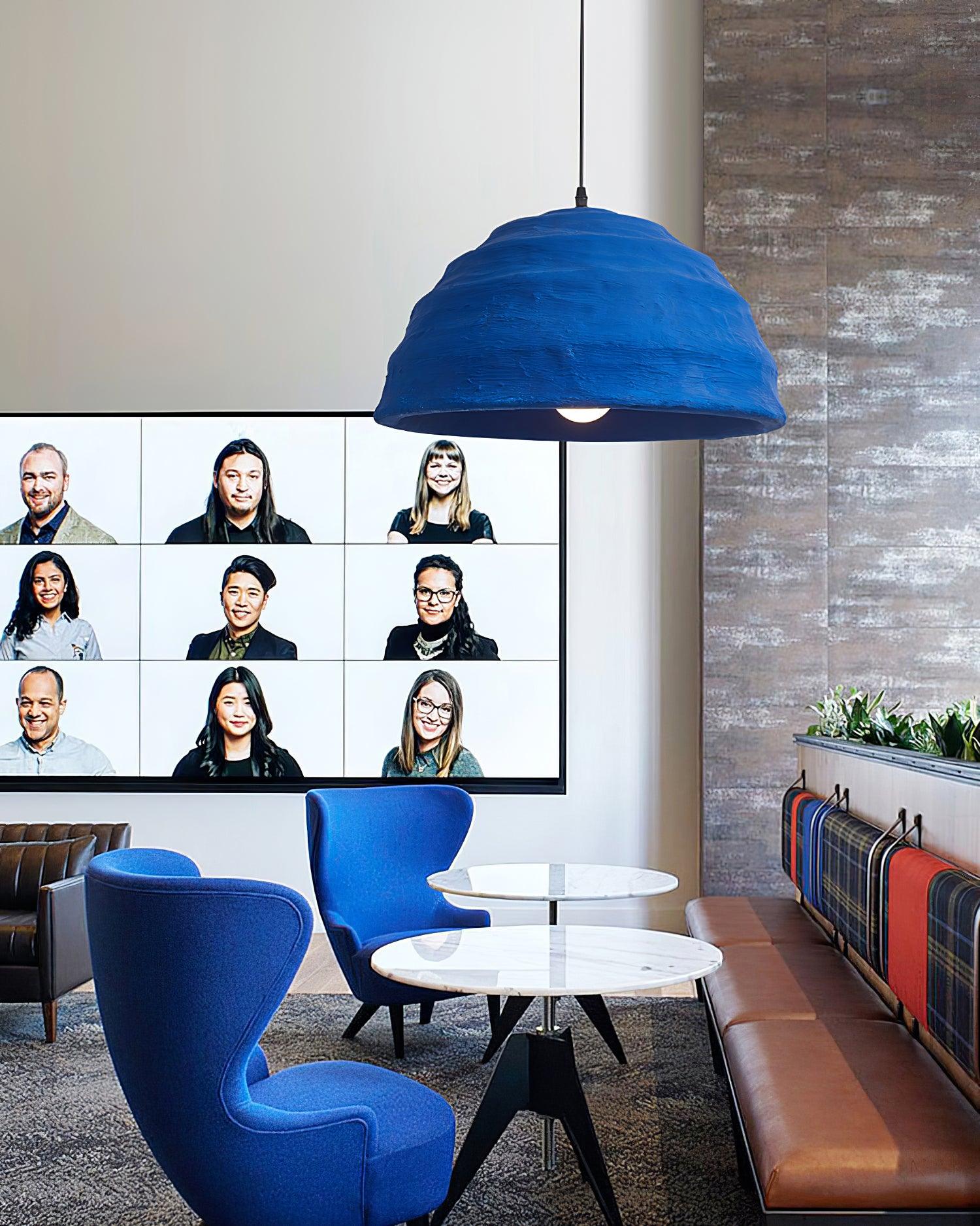 Pendelleuchte Kuppelschirm Blau Urban Industrial-Letslighting