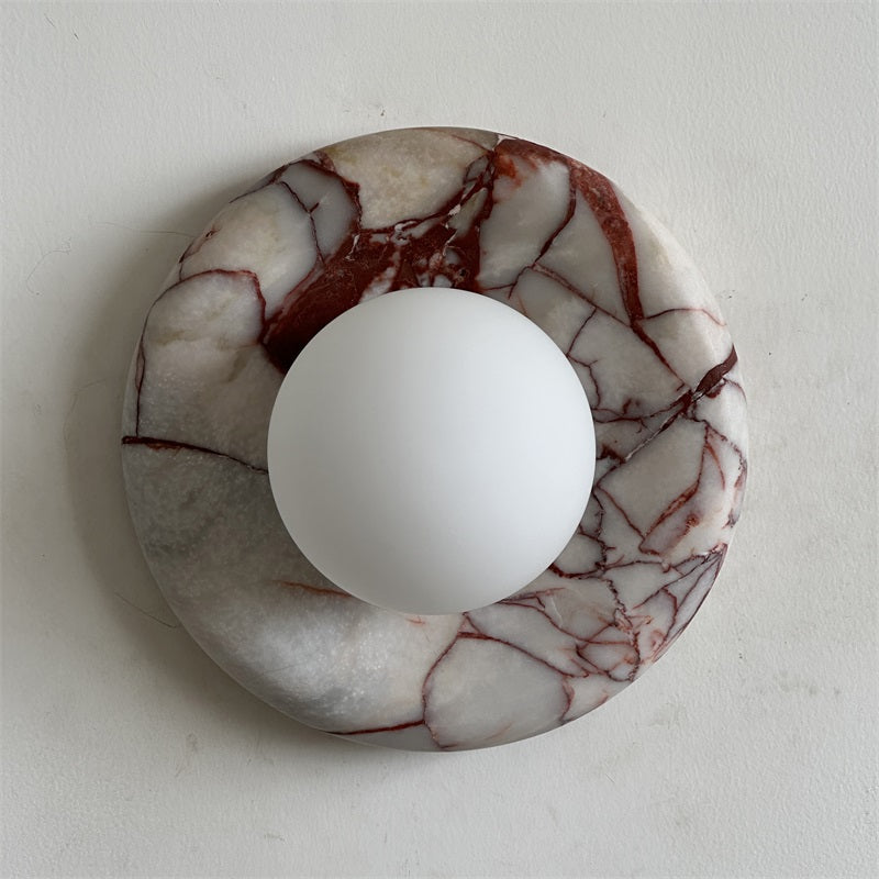 Vomire Nordic Art Roter Marmor Wandleuchte-Letslighting