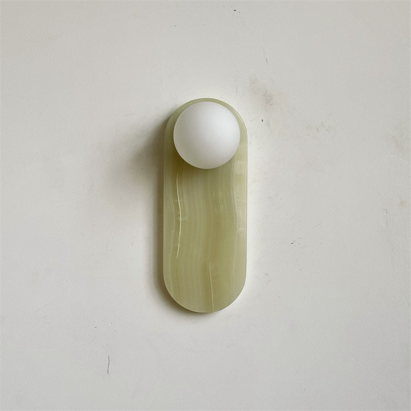 Syraeia Modern Minimalist Marble Jade Wall Lamp - Letslighting