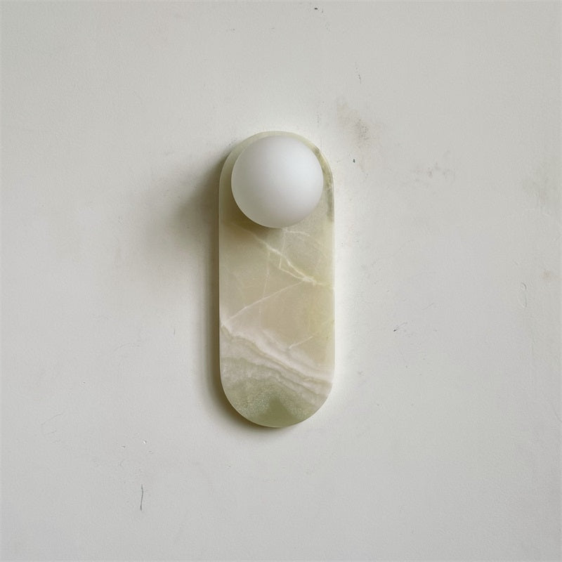 Syraeia Modern Minimalist Marble Jade Wall Lamp - Letslighting
