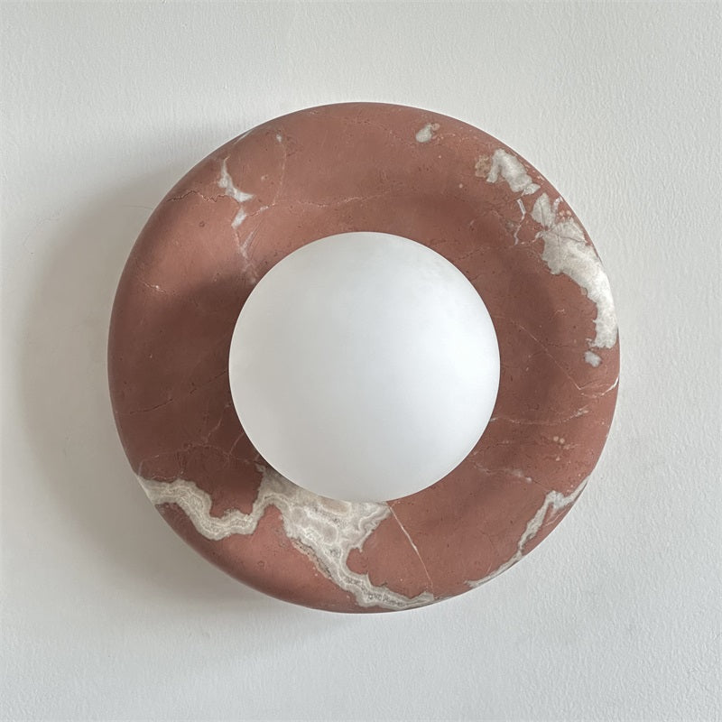 Vomire Nordic Art Roter Marmor Wandleuchte-Letslighting