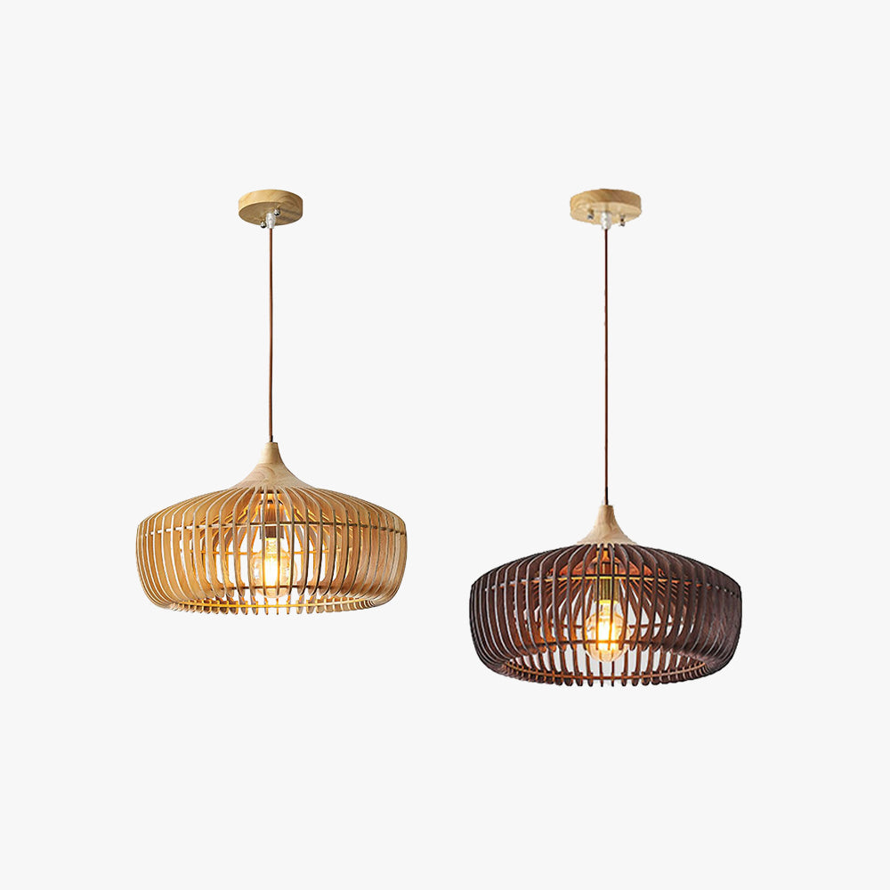 Muto Nordic Japanese Pendelleuchte Holz Schlafzimmer/Wohnzimmer