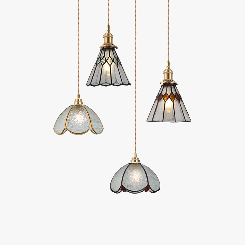 Valentina Vintage Pendelleuchte Glas Schlafzimmer/Wohnzimmer/Restaurant