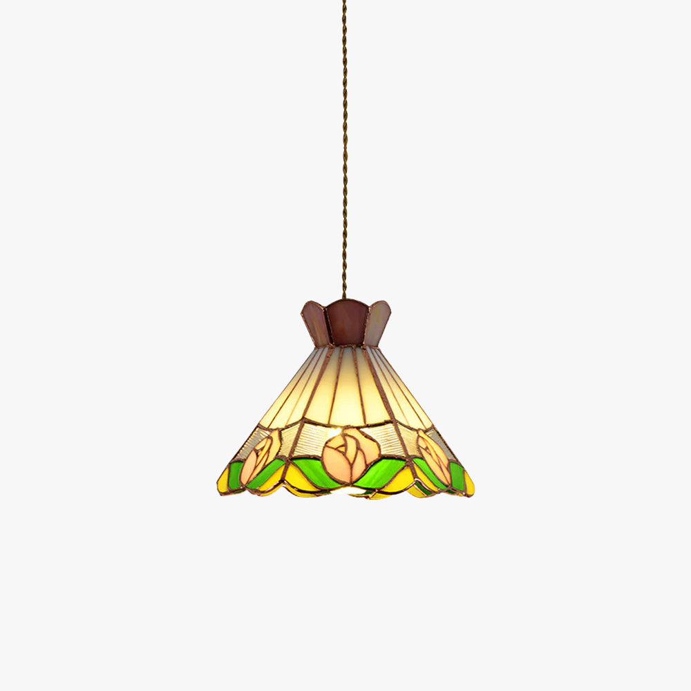 Arisha Design LED Kegel Blume Pendelleuchte Weiß Bar Schlafzimmer