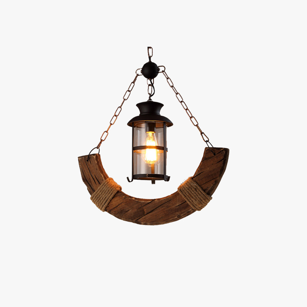 Epoch Dekorative Pendelleuchte Holz Braun Esszimmer Wohnzimmer
