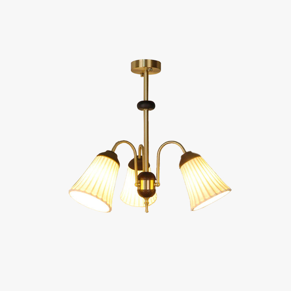 Arisha Retro LED Kronleuchter Gold Metall Esszimmer Schlafzimmer