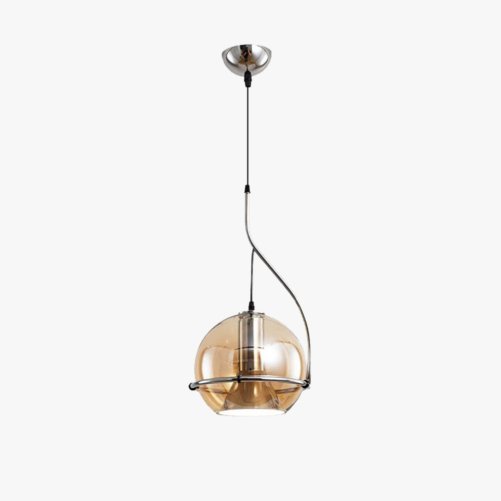Valentina American Vintage Pendelleuchte Bernstein Glas Wohnzimmer/Schlafzimmer/Esszimmer