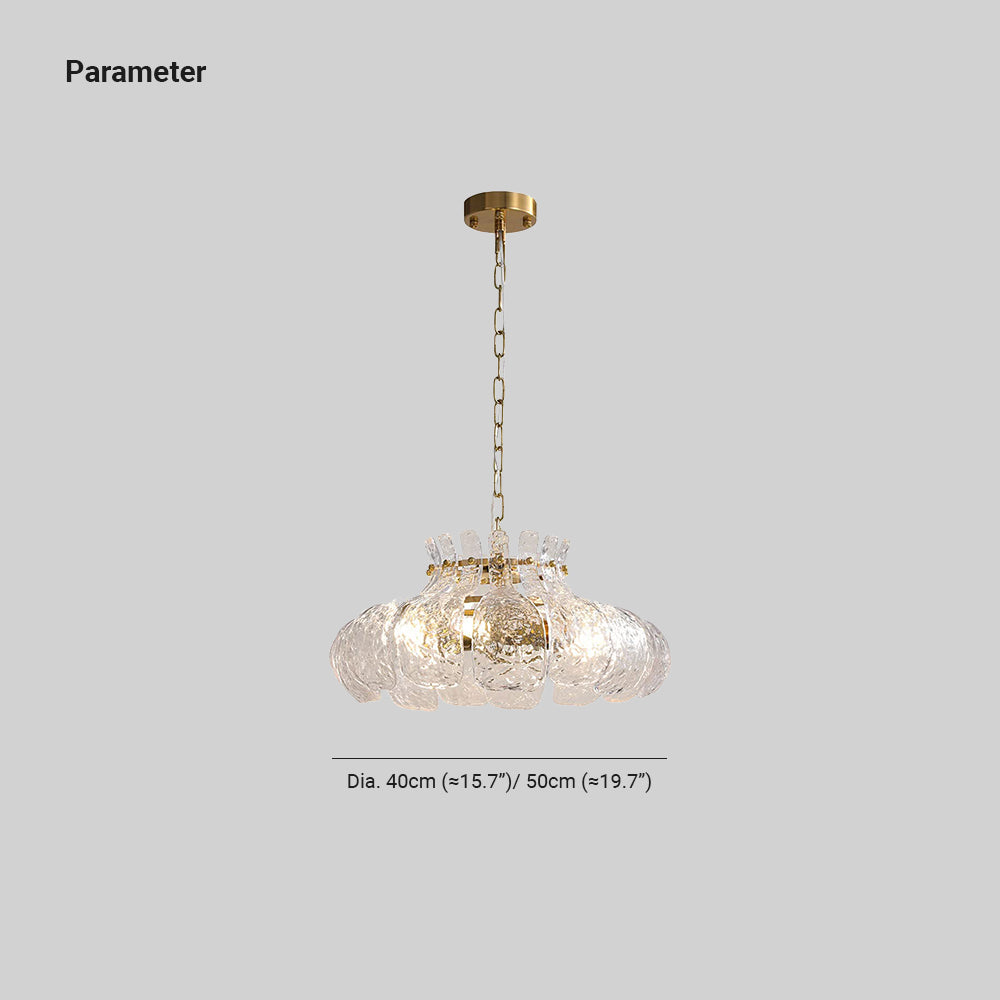 Arisha Modern Birne Form Kronleuchter Eis Schmelzen Glas Schlafzimmer