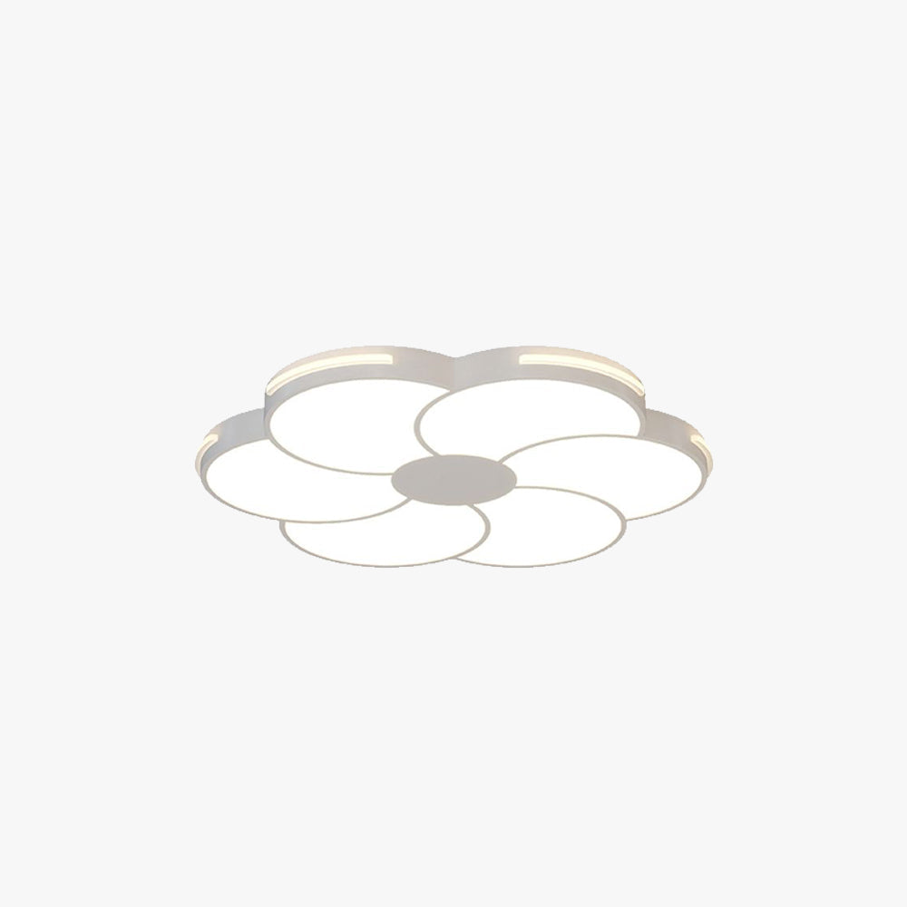 Arisha Design Blumenförmig LED Deckenleuchte Weiß Wohn/Schlafzimmer Metall&Acryl Dimmbar 40CM/60CM/80CM/100CM Lang
