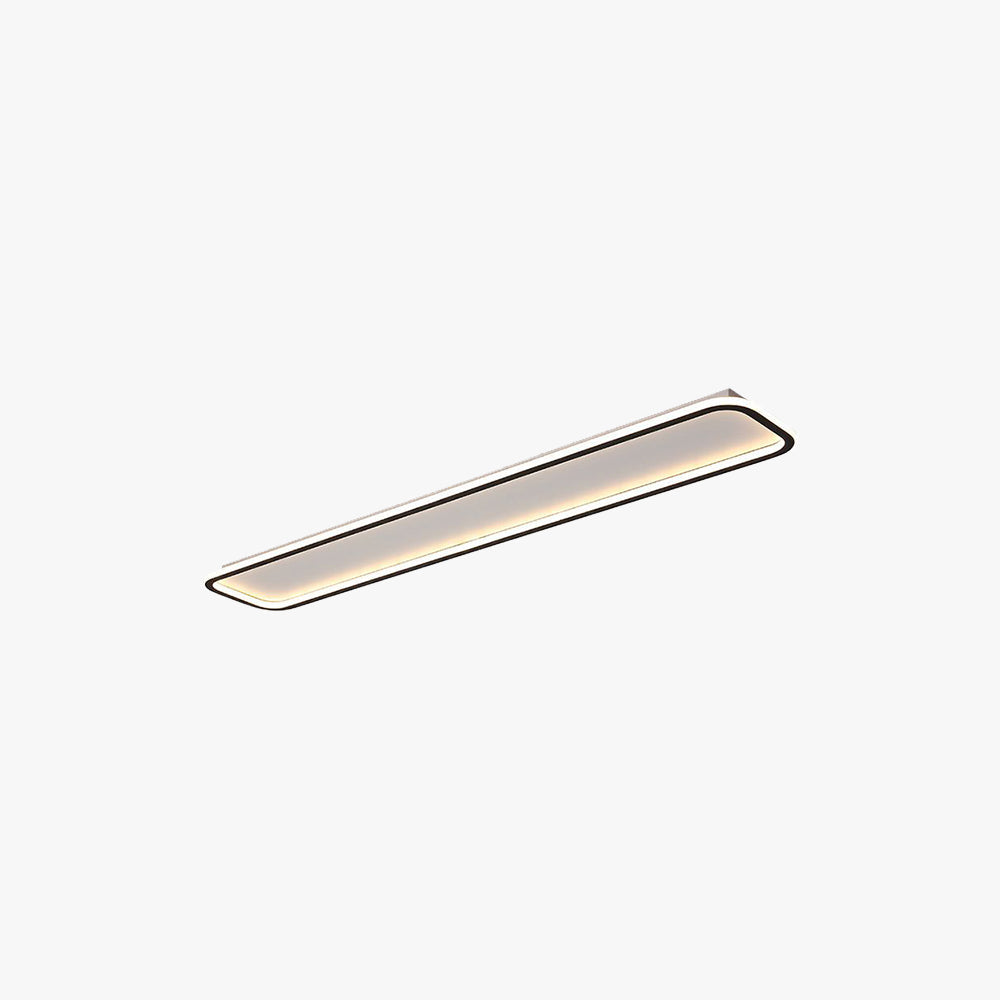 Arisha Modern LED Rechteckig Deckenleuchte Wohn/Schlafzimmer Schwarz Metall&Silikon