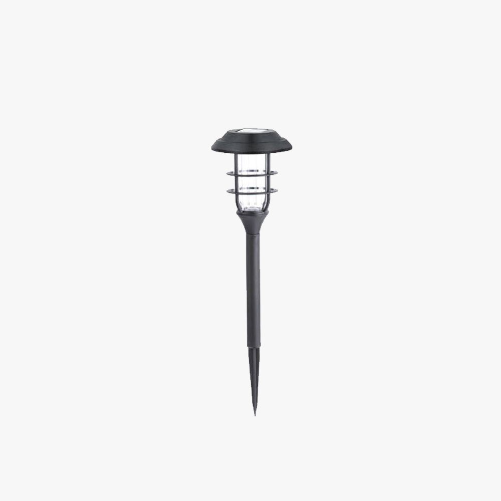 Ray Modern LED Stehend Außenleuchte Käfig Stift Schwarz Garten Metall&Acryl Solar