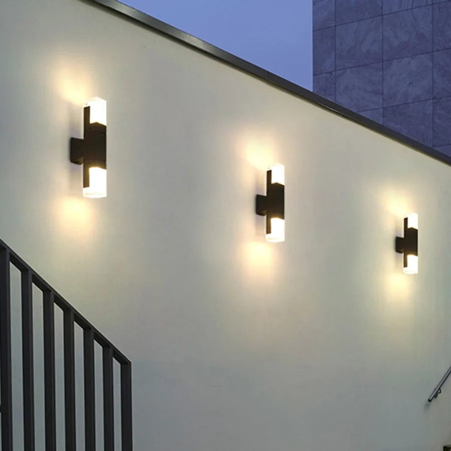 Ray Wasserdicht Bewegungsmelder LED Außenwandleuchte Metall Wohnzimmer