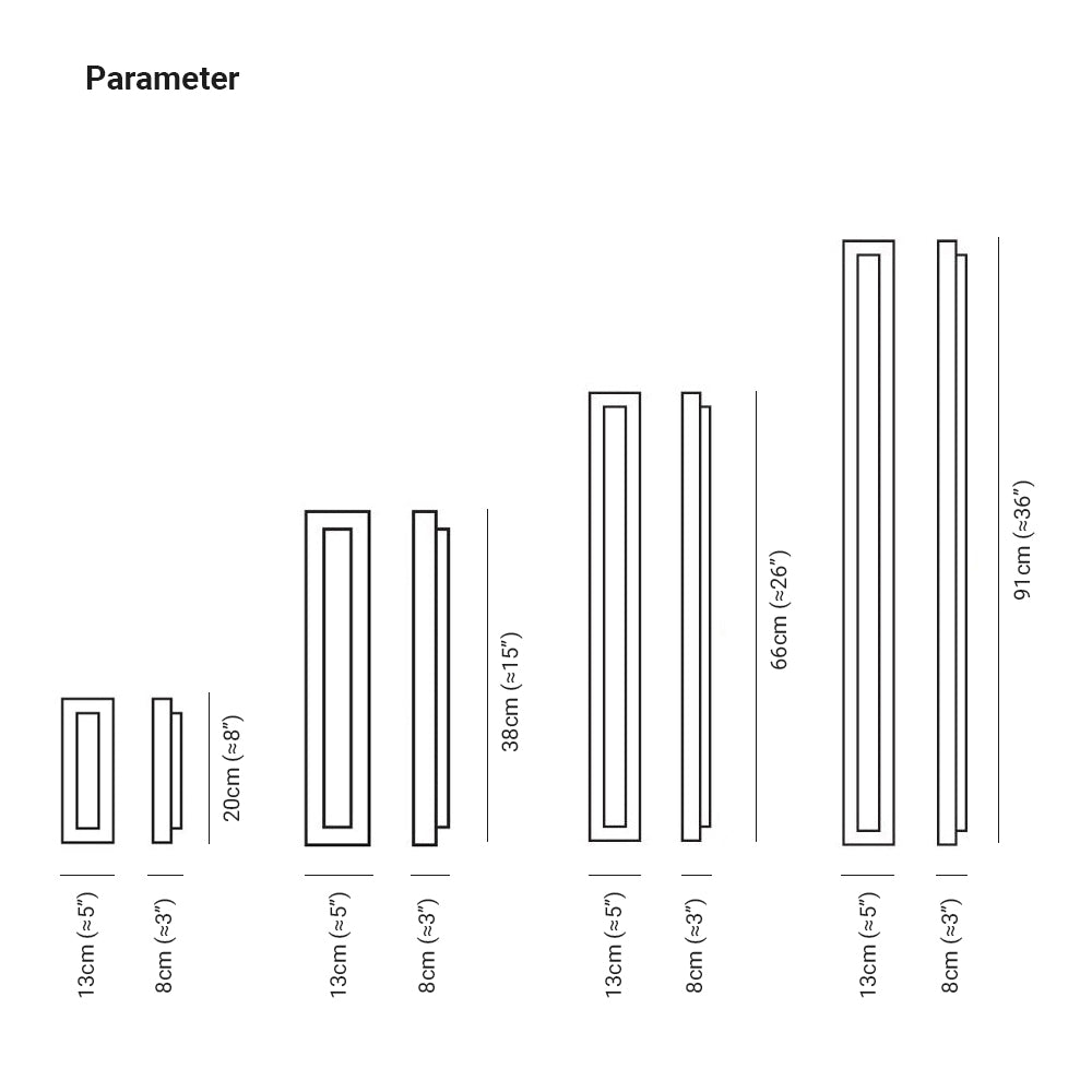 Arisha Modern LED Außenwandleuchte Metall Garten Terrasse