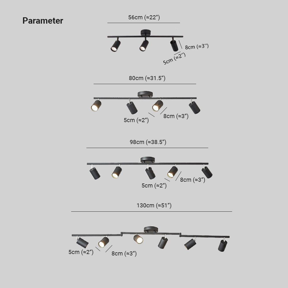 Arisha Modern LED Deckenleuchte Schwarz/Weiß/Gold Schlaf/Wohnzimmer Flur Metall 3/4/5/6 Kopf
