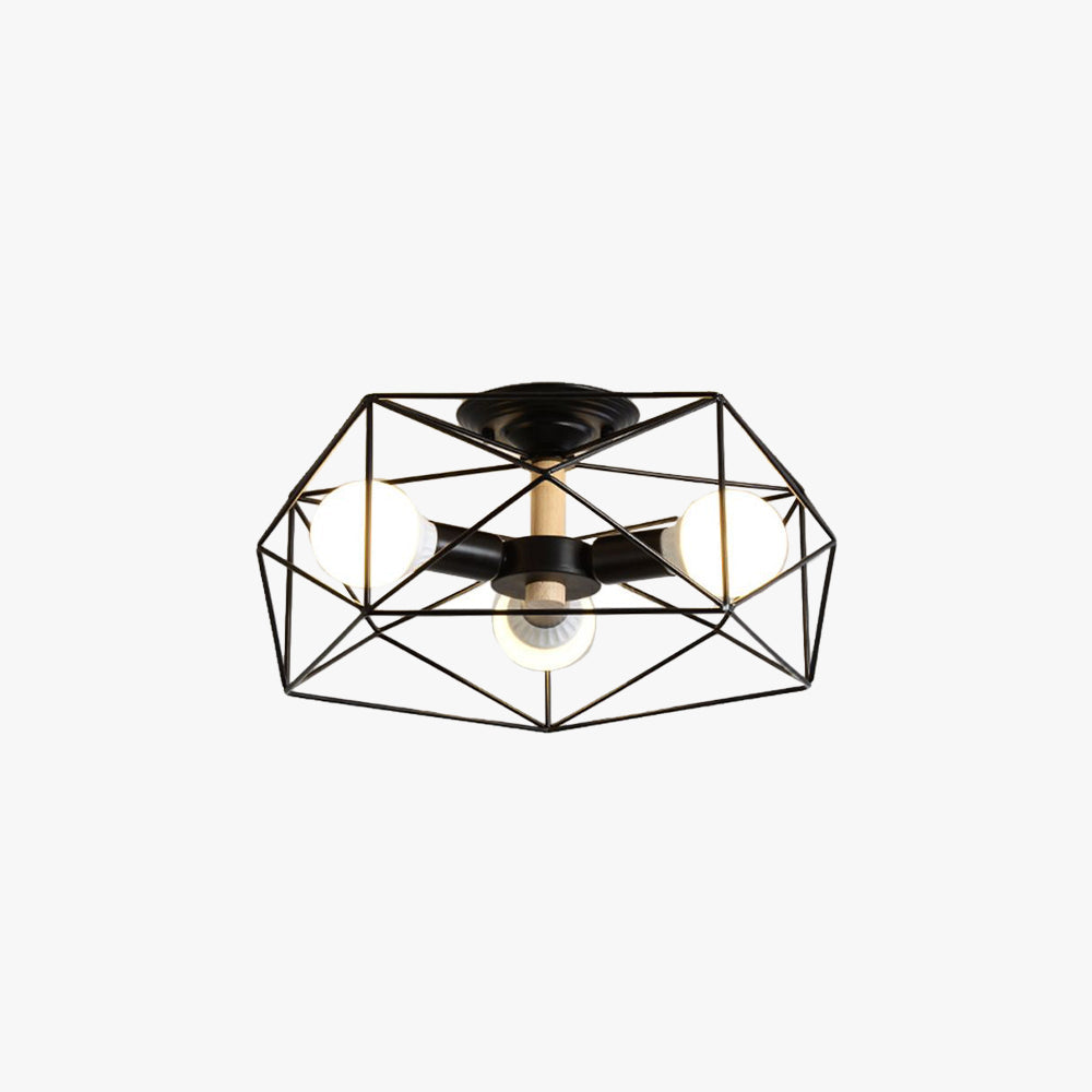 Kristy Modern LED Deckenleuchte Schwarz/Weiß/Gold Schlaf/Wohnzimmer Metall