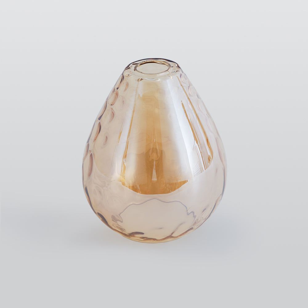 Aria Rustikal Pendelleuchte Tränentropfen LED Klar/Grau Glas&Holz