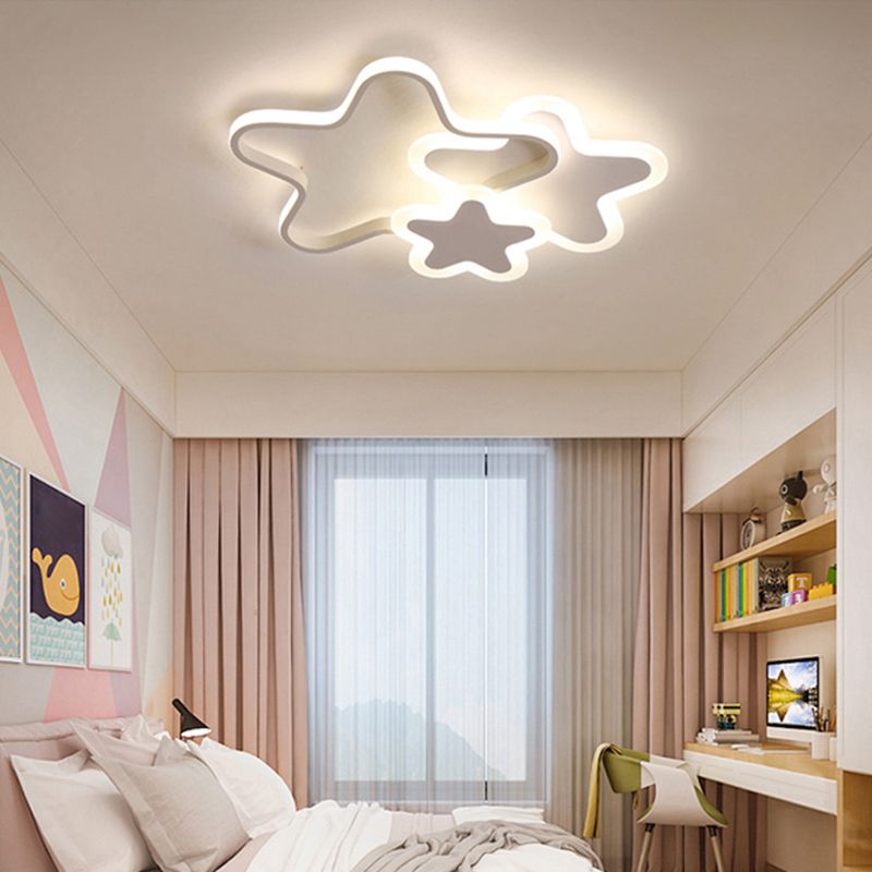 Aria Deckenleuchte Rosa/Weiß Wohn/Schlafzimmer zeitgemäß