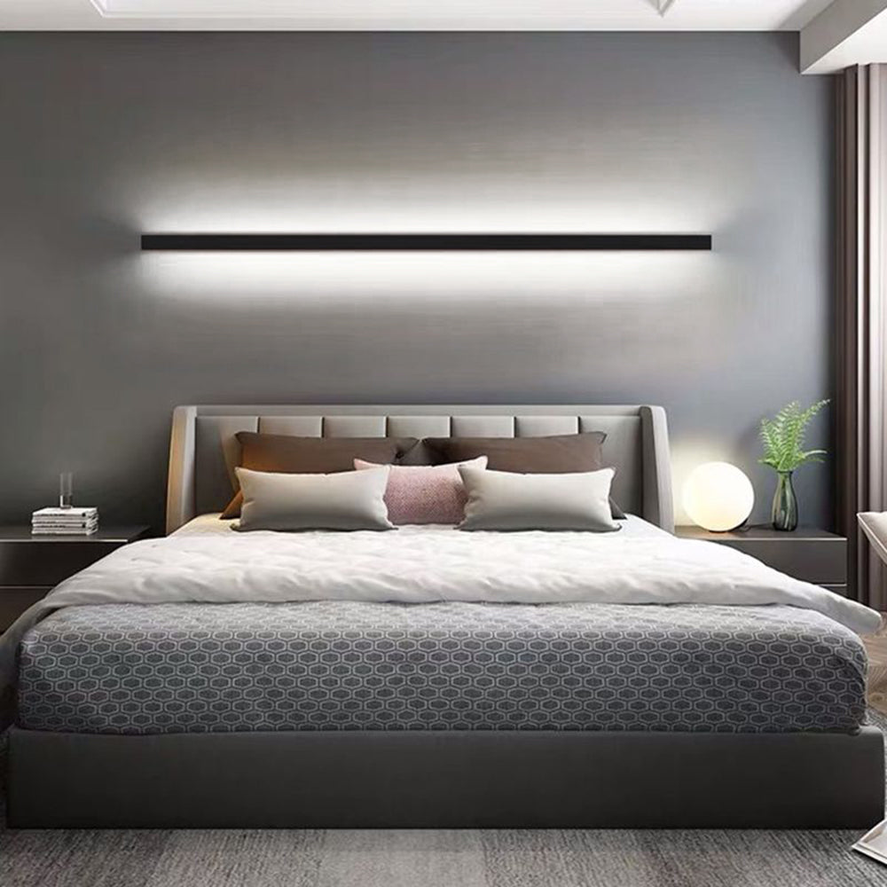 Arisha Minimalistisch Linear LED Wandleuchte Gold/Schwarz/Weiß Schlafzimmer