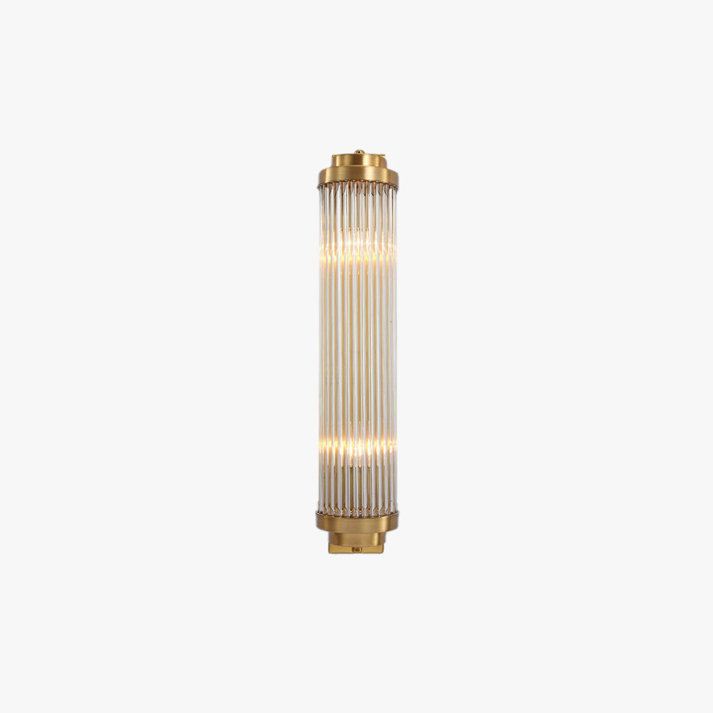 Ray Modern Zylindrisch LED Wandleuchte Gold Schlafzimmer/Flur Innen Metall&Kristall 45/50CM Lang