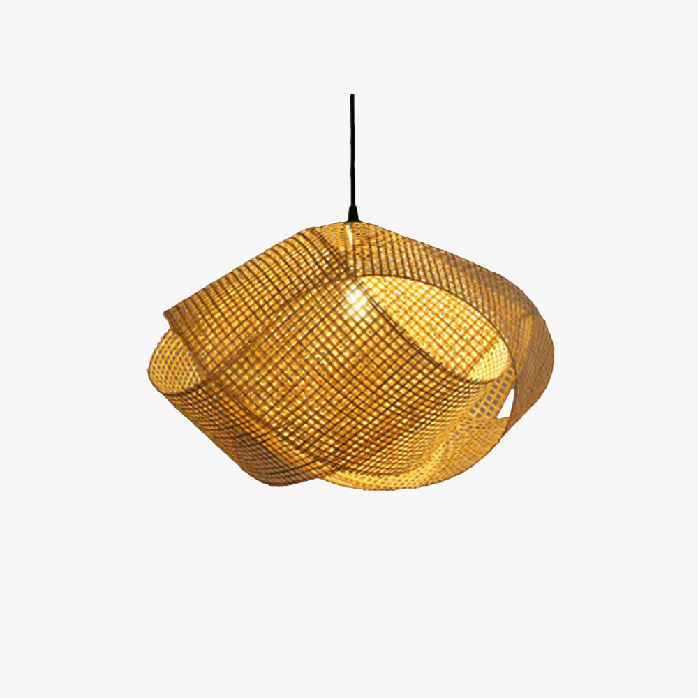 Ritta Pendelleuchte Rattan Arbeitszimmer/Schlafzimmer Design LED