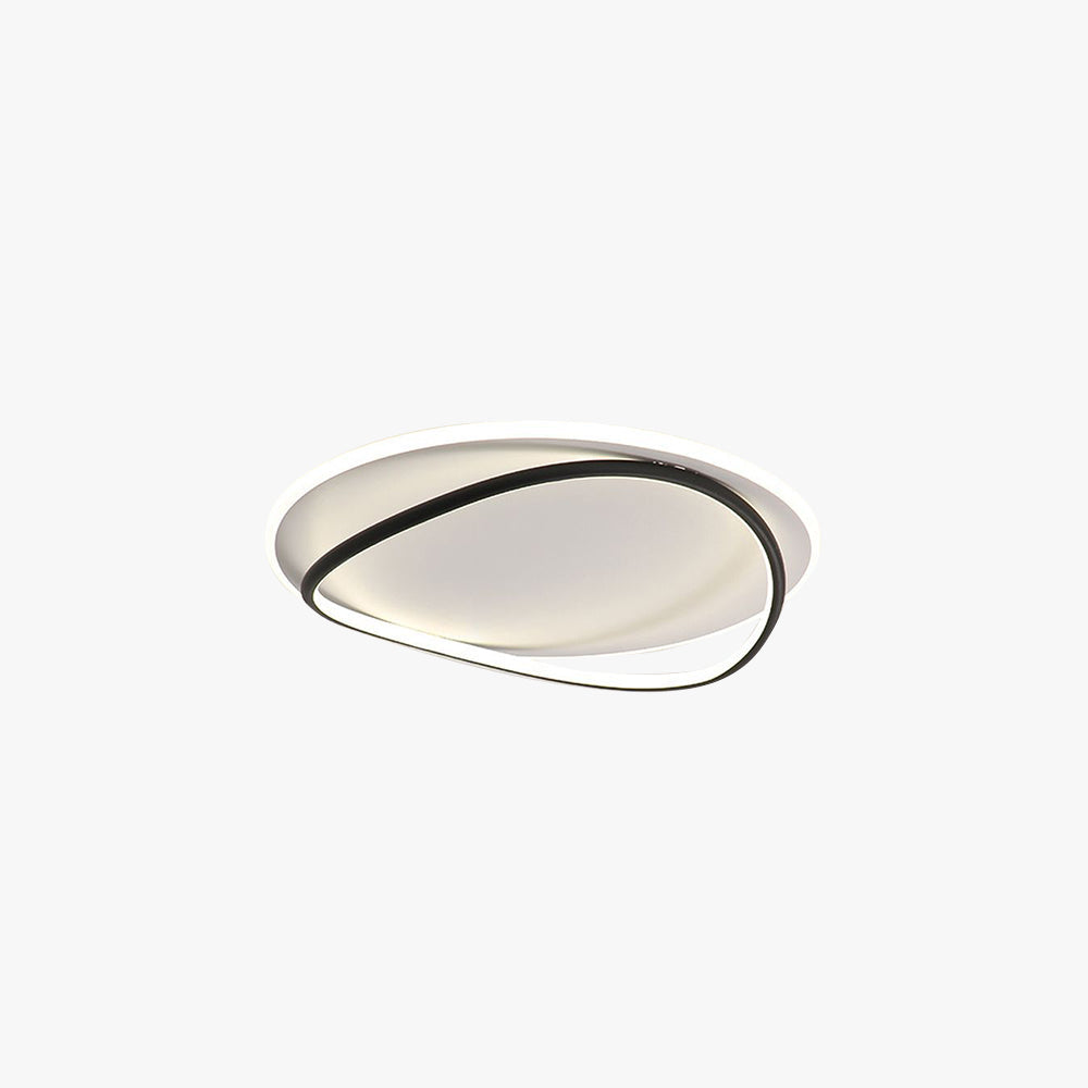 Arisha Design LED Deckenleuchte Dimmbar Ring Schwarz Ess/Wohn/Schlafzimmer