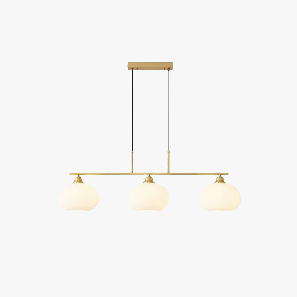 Valentina Modern LED Pendelleuchte Schwarz/Gold Esszimmer Esstisch Metall&Glas 3/4-Flammig 100CM/135CM Lang