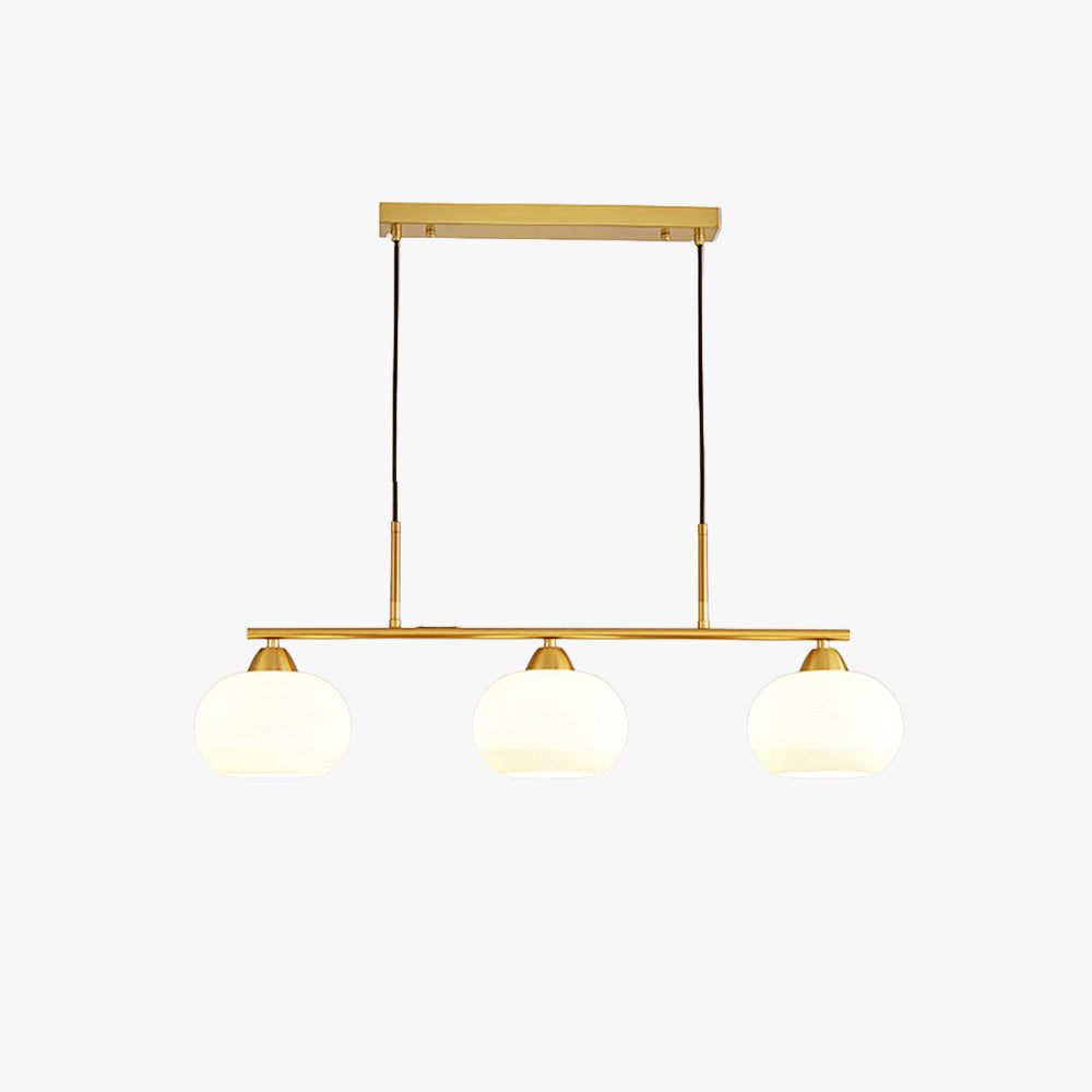 Valentina Modern LED Pendelleuchte Schwarz/Gold Esszimmer Esstisch Metall&Glas 3/4-Flammig 100CM/135CM Lang