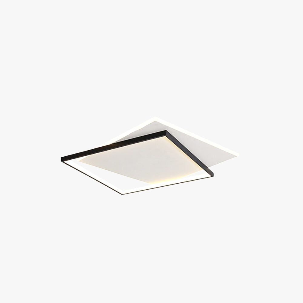 Arisha Moderne LED Deckenleuchte Weiß/Schwarz Wohnzimmer/Esszimmer Holz Acryl-Letslighting