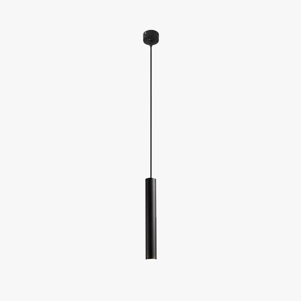 Arisha Pendelleuchte Schwarz, Zylinder, 23/28CM Lang
