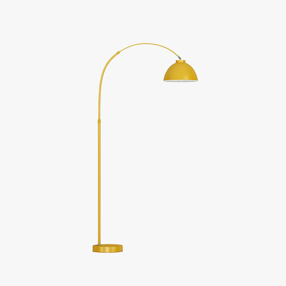 Aria Stehlampe Modern Schale LED Schwarz/Rotwein/Gelb Wohnzimmer