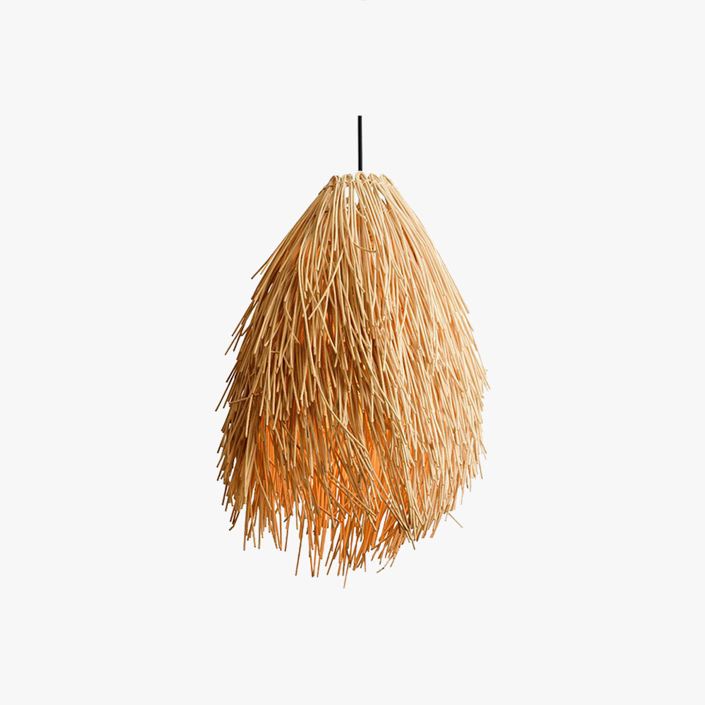 Muto Pendelleuchte Rattan Wohnzimmer Esszimmer Beige