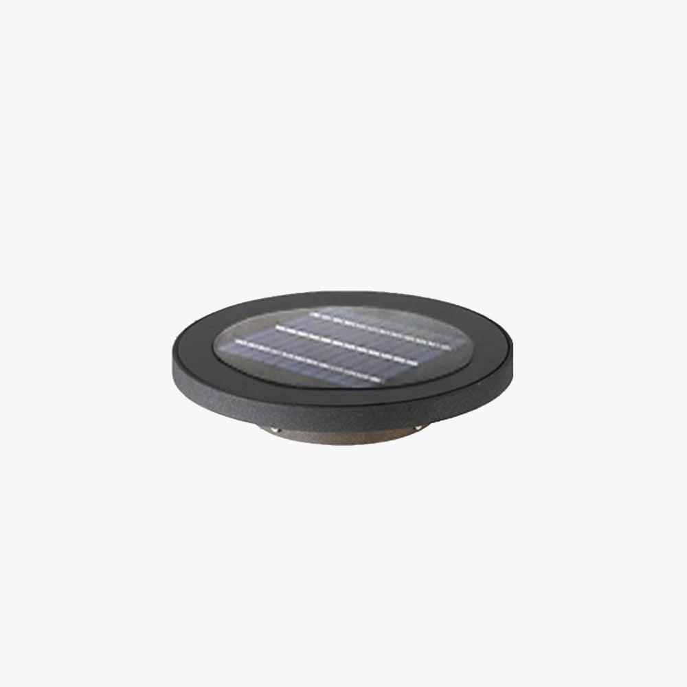 Ray Rund LED Außenleuchte Schwarz Garten/Flur/Terrasse Metall Rasenfläche Solarenergie