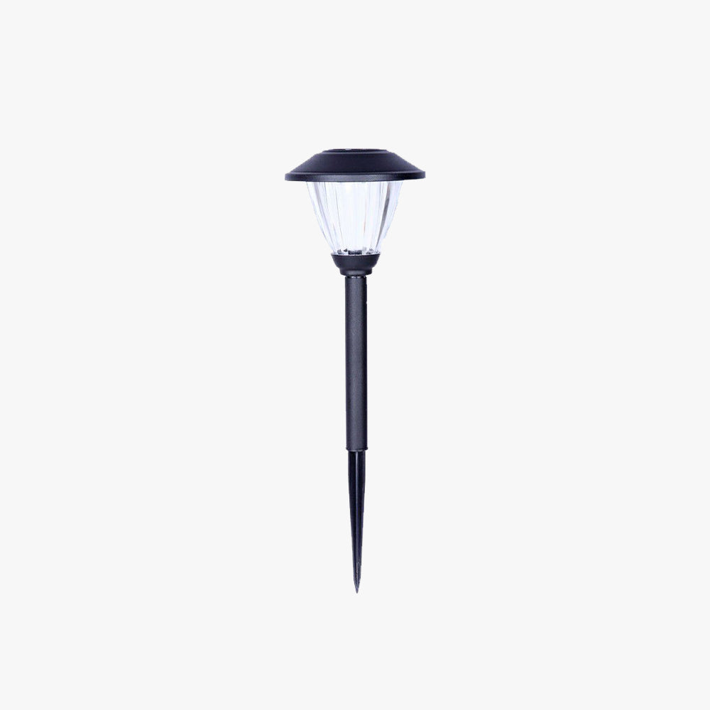 Ray Außenleuchte Betrachtung Solarenergie Schwarz/Silber Garten Metall&Glas