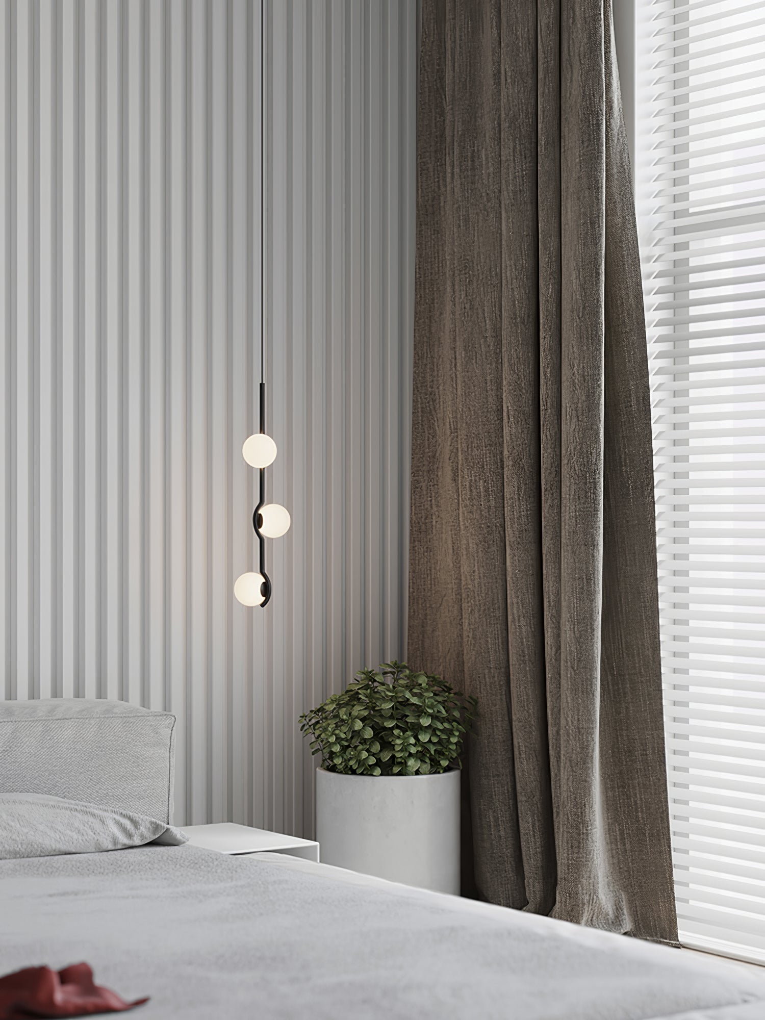 Noir Minimalistische Glas Pendelleuchte-Letslighting