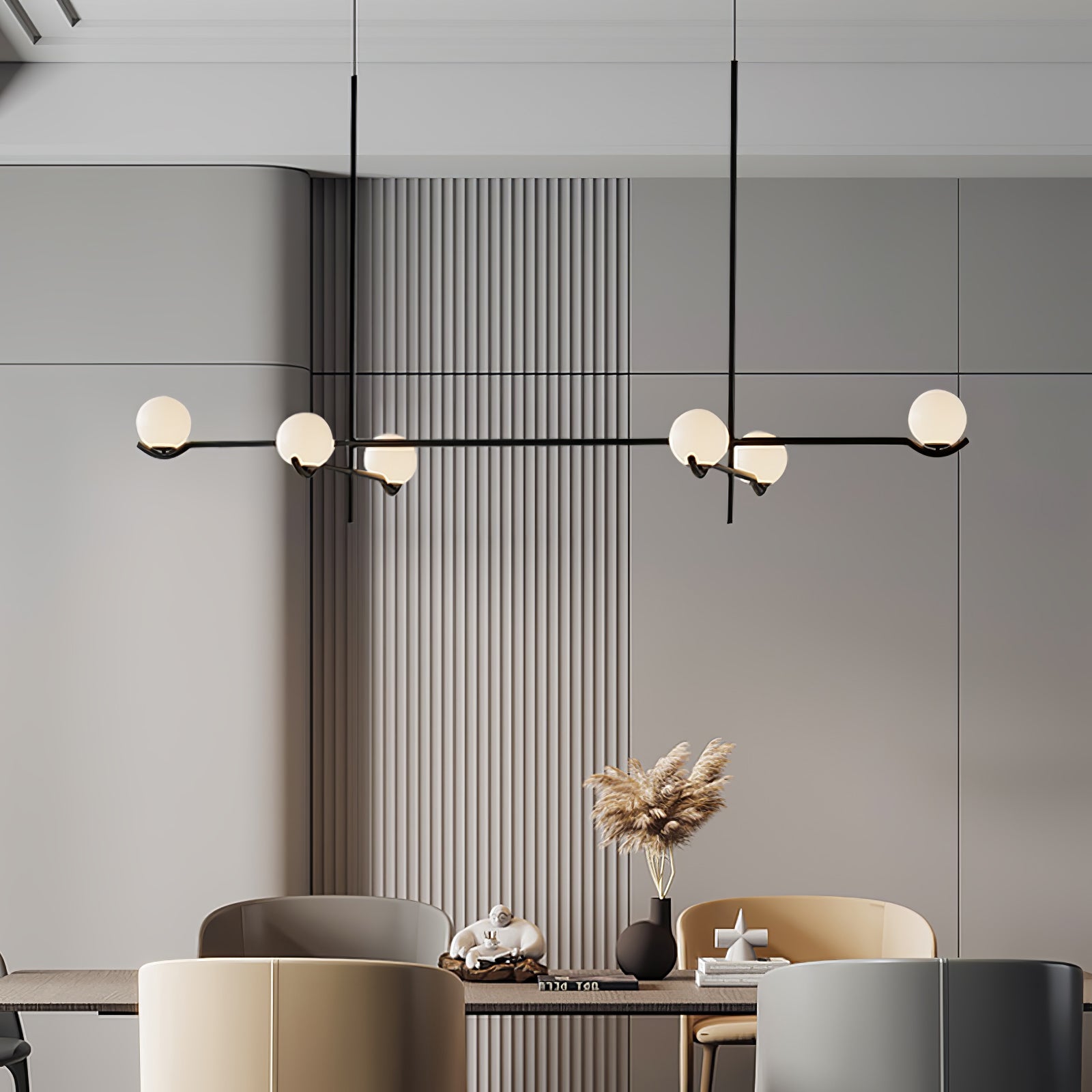 Noir Minimalistische Glas Pendelleuchte-Letslighting