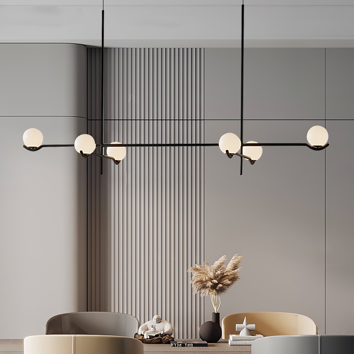 Noir Minimalistische Glas Pendelleuchte-Letslighting