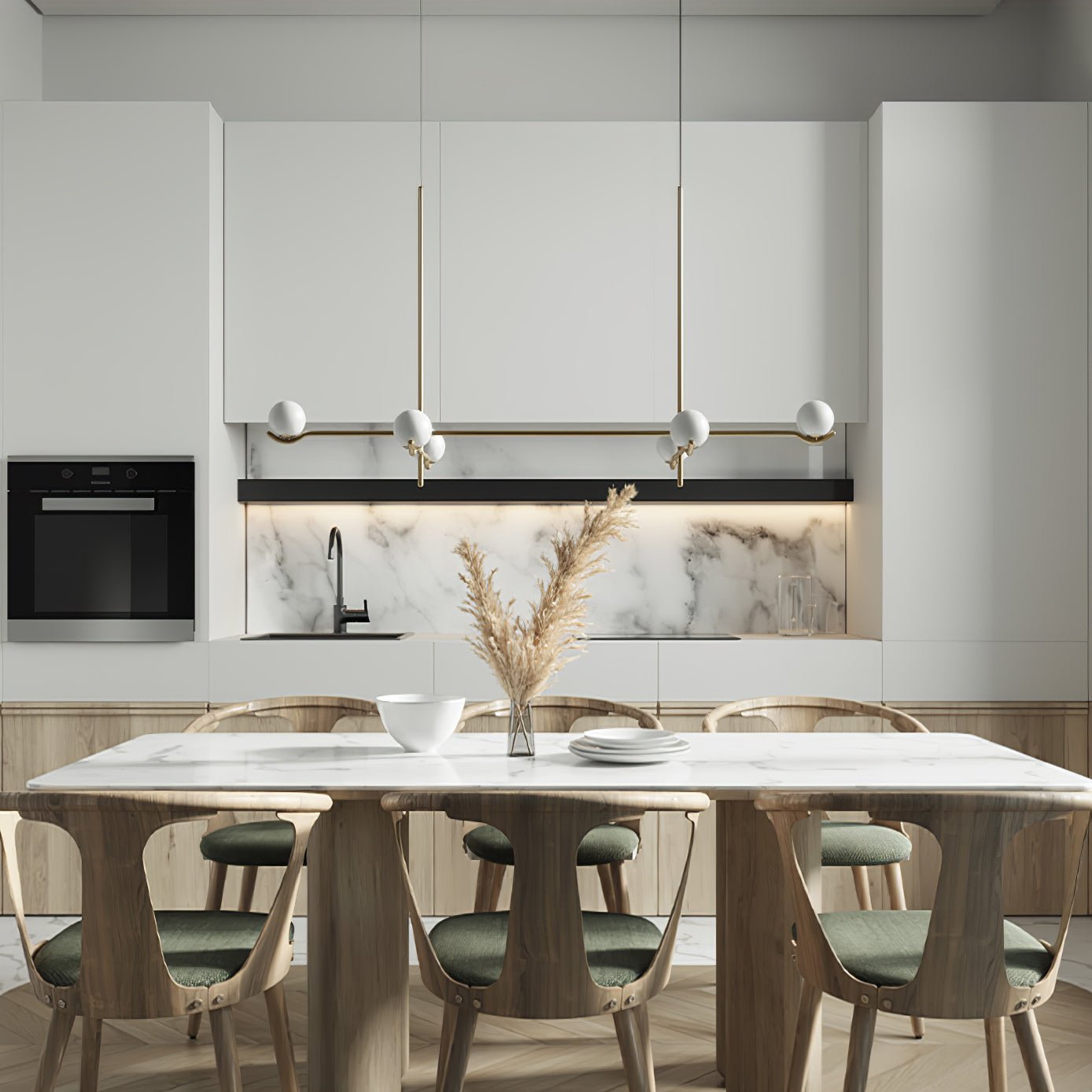Noir Minimalistische Glas Pendelleuchte-Letslighting