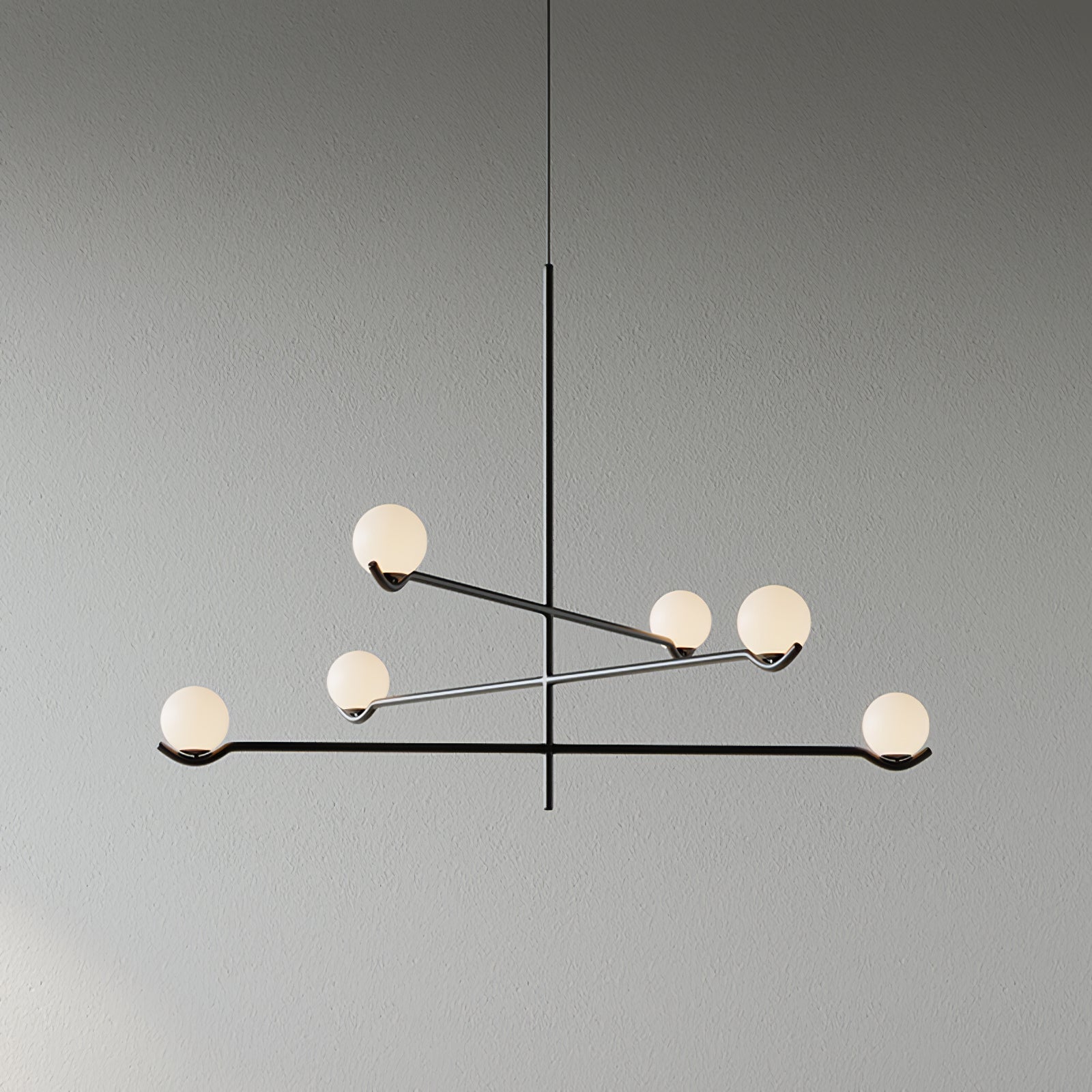 Noir Minimalistische Glas Pendelleuchte-Letslighting