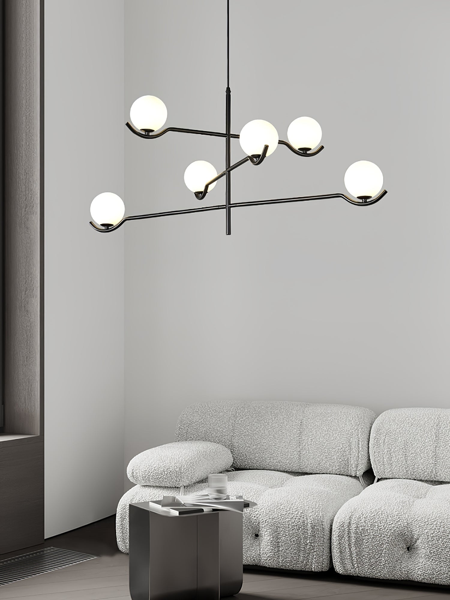 Noir Minimalistische Glas Pendelleuchte-Letslighting