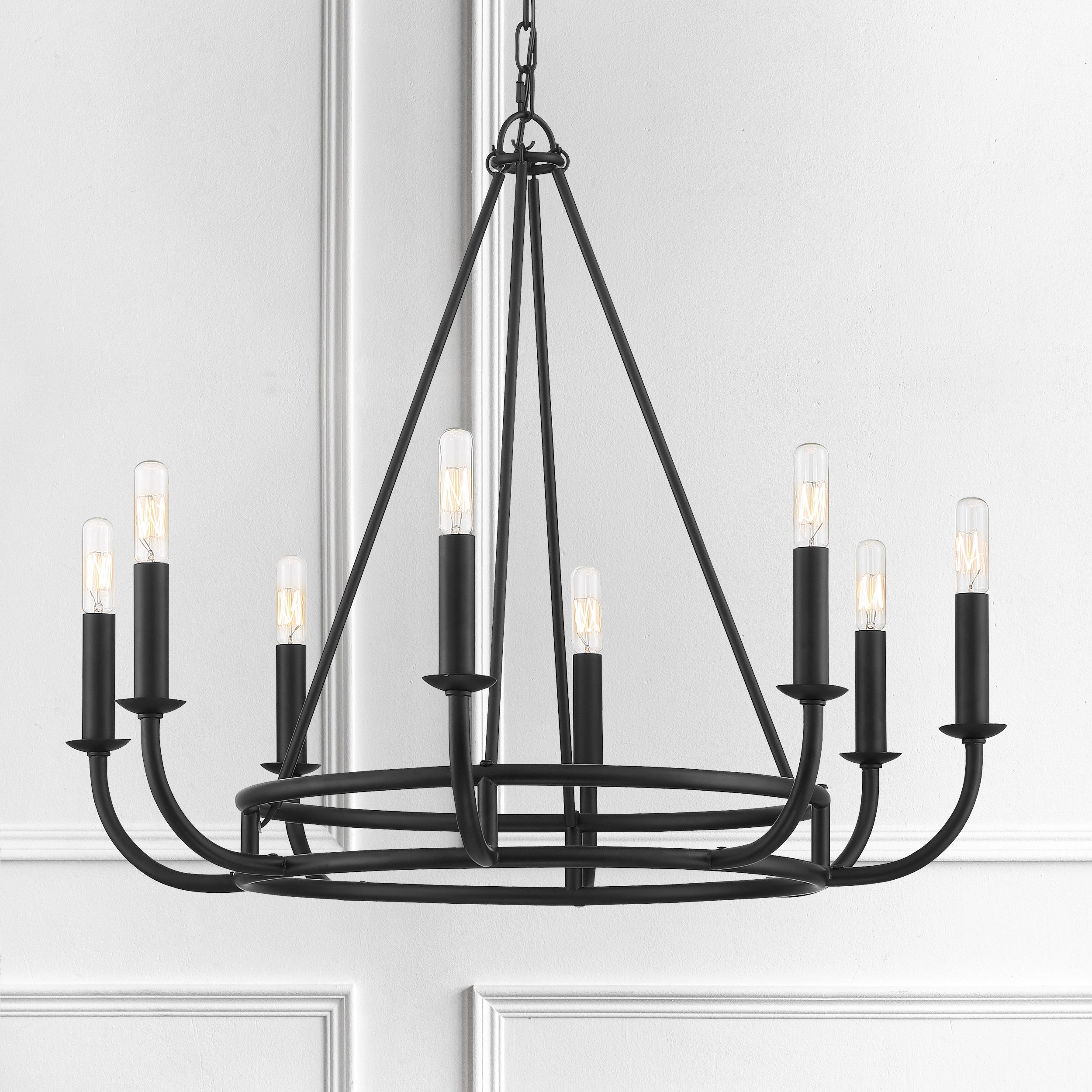 Xenuvyh Modern Minimalist Vintage Industrial Metal Chandelier - Letslighting