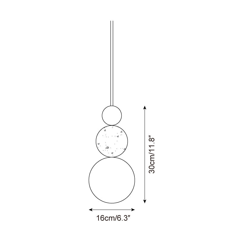 Ball Travertine Pendant Lamp - Letslighting